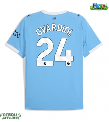 Manchester City Josko Gvardiol #24 Hemmatröja 2025-26 Kortärmad